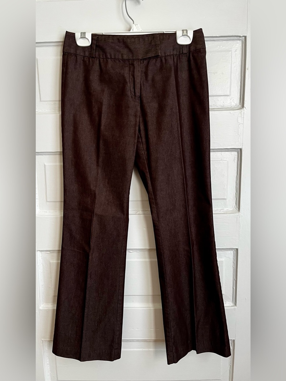 Kenneth Cole Women's Dark Brown Mid-rise Dress Pants - Straight Leg